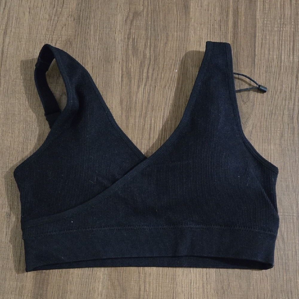 Kindred Bravely Black Ribbed Bra